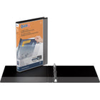 QuickFit View Binder - Round Ring - 5/8" - Black - 6 Pack-Round Ring, 3 Rings, Non-Locking