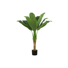 Monarch Specialties - Plante Artificielle - 43 po H - Bananier - Mis En Pot - Touche Réelle - Feuilles Vertes - Pot Noir-Bananier artificiel qui mesure 43 po de haut avec 10 feuilles vertes réglables dans un pot noir de 5 po