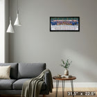 Edmonton Oilers 2023 Heritage Classic - Framed Canvas - 31" x 22"-Ready to hang - arrives fully assembled