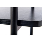 Can-Bramar - Bibliothèque Modernatta à 5 tablettes, sur pied, cadre noir mat avec tablettes en mélamine noire-Dimensions: 71.5"H x 31.5"W x 13.5"D (181.8H x 80W x 34.3D cm)