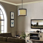 Modway Fortune Chandelier - Antique Silver-Adjustable Steel Chain