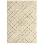 Modway Jubilant Verona Abstract Geometric Shag Area Rug - 5 ft W x 8 ft L - Creame/Beige-Verona Abstract Geometric Shag Area Rug
