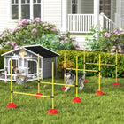 PawHut Dog Agility Training Obstacle Course 4-Piece Set-The bag allows you to take it anywhere 