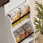 HOMCOM 53.5" H Pantry Cabinet with 6 Door Racks - White-Colour: White 