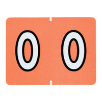 Pendaflex Numeric End Tab Pink Filing Labels - 0 - 500 Pack-Compatible with DataFile L8700 series labels