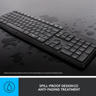 Logitech MK235 Wireless Keyboard & Mouse Combo - Grey - English (920-007897)-100 Low-profile keys with 12 integrated hot keys for media controls and productivity shortcuts
