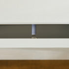 HOMCOM LED Nightstand with 2 Drawers - White-Two sliding rail drawers give you lots of space to store bedtime essentials