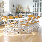 Flash Furniture – Chaise pliante en plastique 10YKIDYL, blanc/jaune-Couleur du siège : Jaune