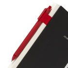 Gry Mattr Contrast Notebook with Pen - Black-Elastic closure