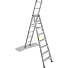 Featherlite - Échelle industrielles en aluminium multidirectionnelles série 2700 - 16 pi-Hauteur de l'escabeau: 8 pi