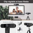 EMEET - SmartCam C980 Pro 1080p Webcam de conférence tout-en-un-Livré avec un cache de confidentialité magnétique