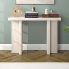 Hudson&Canal - Console Dimitra 42" L - Blanc aulne-Nettoyer avec un chiffon doux et sec, sans produits chimiques agressifs ni produits de nettoyage abrasifs