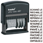 Trodat 4817 Self-Inking Phrase Dater - French-Nontoxic black ink