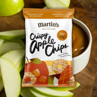 Martin's Family Fruit Farm Caramel Daze Crispy Apple Chips - 22g - 35 Pack-No artificial colours or preservatives