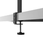 Kanto Dual Monitor Desktop Mount - Cable Management Clips - Black-5 Years Limited Manufacturer Warranty