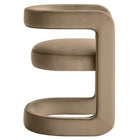 Modway - Winslow Performance Velvet Chaise d’accent en tonneau - Taupe-Rembourrage en mousse dense