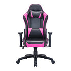 TygerClaw High Back Gaming Chair for Maximum Comfort - Pink-Smoothly recline backwards and lock the chair in your favorite comfortable position