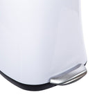 Truu Design 5L Elegant Flared Premium Trash Can - 13.5" - White-Durable plastic construction with stainless steel pedal for smooth opening without touching the bin