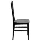 Flash Furniture - Chaise Chiavari empilable de la série HERCULES PREMIUM en résine noire-Quantité de pile: 8