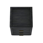 Manhattan Comfort Evelyn 20" Modern 3-Drawer Nightstand 2-Piece Set - Charcoal Grey-30 Day Limited Manufacturer's Warranty