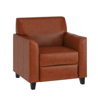 Flash Furniture - Fauteuil en cuir cognac de la série HERCULES Diplomat-Style contemporain