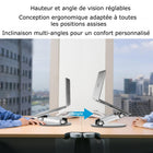 MyBat - Pied d’ordinateur portable ergonomique MyBat Pro à bouton-poussoir - compatible 10–17,3″, en alliage d’aluminium-Compatible avec 10–17,3″ - Convient à la majorité des ordinateurs portables et tablettes, y compris MacBook Air/Pro, HP Envy, Dell XPS, ASUS ZenBook