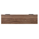 Manhattan Comfort Richmond 60" Modern Fireplace - Black and Brown - Set of 2-Home Assembly Required. All Hardware Included