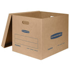 Bankers Box SmoothMove Classic Moving Box - Large - 17" L x 17" W x 21" H - 5 pack-No tape required for box assembly