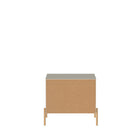 Manhattan Comfort - Ensemble de 2 tables de chevet modernes Jasper 25,15" - Blanc cassé-Garantie limitée du fabricant de 30 jours