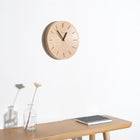 Decent Living Wooden Wall Clock - Solid Beech - Line Face - D220-Crafted from solid German beech