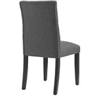 Modway Duchess Fabric Dining Chair - Grey - 4 Pack-Non-Marking Foot Caps