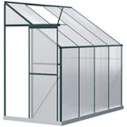 Outsunny Lean-to Greenhouse with Roof Vent for Herbs & Plants - 8' x 4' x 7'- Powder-coated aluminium alloy frame
 