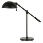 Hudson&Canal - Lampe de table Dexter de 59,7 cm de haut avec bras articulé et abat-jour en métal - Bronze noirci/Bronze noirci-Associé à un abat-jour en métal en forme de dôme en bronze noirci