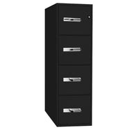 Gardex Classic Fire-Resistant File, 4-Drawer, Vertical, Letter, Black, 54H x 16 3/4W x 31D (GXGF-400-12-BK)-UL-certified fire resistant vertical 4-drawer 31"D, letter