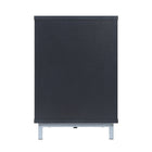 Manhattan Comfort Brighton 60" Modern Fireplace - Black and Onyx - Set of 2-16" L x 60" W x 24" H