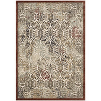 Modway Hester Ornate Turkish Vintage Area Rug - 5 ft W x 8 ft L - Tan/Walnut Brown-Vintage Ornate Turkish Area Rug