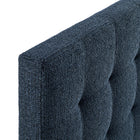 Modway Lily Upholstered King Size Headboard - Navy Chenille-Assembly Required