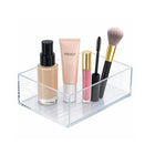Azar - Bac de rangement moyen empilable en plastique - 2,5 po x 6,5 po x 4,25 po - Transparent - Paquet de 4-4
