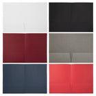JAM Paper - Chemises en lin à deux poches  - couleurs assorties - Paquet de 6-Taille : 9 x 12 pouces | Convient facilement aux documents de 8,5" x 11"