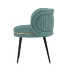 Manhattan Comfort - Chaise de salle à manger moderne Kaya 58 cm en velours capitonné - Vert menthe-Profondeur intérieure de l’assise : 51 cm Hauteur de l’assise : 49 cm Largeur intérieure de l’assise : 51,5 cm