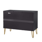 Manhattan Comfort - Commode moderne Dumbo et commode haute à 5 tiroirs - noir - ensemble de 2-22,04 po L x 35,19 po l x 44,64 po H