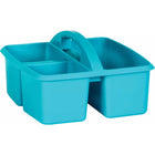 Teacher Created Resources - Caddie de rangement en plastique bleu sarcelle, paquet de 6-Fabriqué à partir de plastique durable et comprend des compartiments divisés pour une organisation facile.