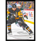 Evgeni Malkin Pittsburgh Penguins Skating with Puck - Framed Canvas - 22" x 31"-Premium canvas print with gallery-wrapped edges