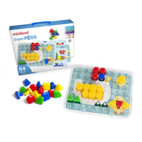 Miniland Educational Super Pegs Board-2 - 5 years