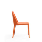 Manhattan Comfort - Lot de 4 chaises de salle à manger modernes Paris 18 po en similicuir corail-Hauteur d’assise : 44 cm