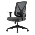 TygerClaw Mid Back Breathable Mesh Office Chair with Lumbar Support-A simple lever allows you to quickly find the most comfortable and ergonomic seat height