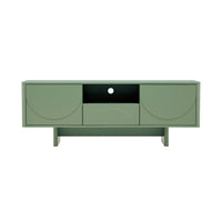 Manhattan Comfort Ella 59.1" Modern TV Stand - Sage Green-Modern TV Stand for Living Room Use