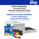 Brother Genuine LC504CS Ink Cartridge - Standard Yield - Cyan -These ink cartridges are engineered to work seamlessly with your Brother printer
