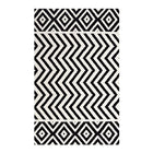 Modway Ailani Geometric Chevron / Diamond Area Rug - 8 ft W x 10 ft L - Black/White-Chevron / Diamond Geometric Area Rug