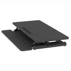 Ezywork 36" Sit-To-Stand Height-Adjustable Desk Riser Converter - Black-Work Surface Dimension: 36"W x 15.7"D (91cm x 40cm)